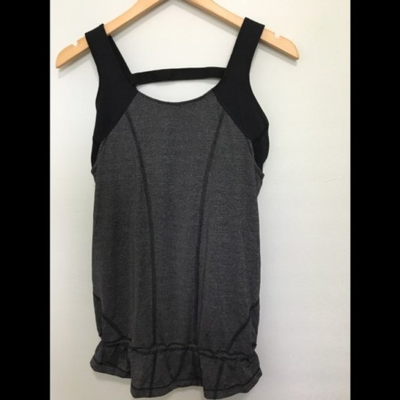 Lululemon Drawstring Bottom Top + Built-in Bra EUC - Picture 2 of 5